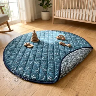 Baumwollstoff QUILT DOUBLE SIDED Stripe design A