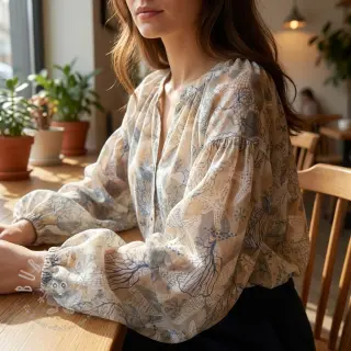 Baumwollstoff VOILE Maritime digital print