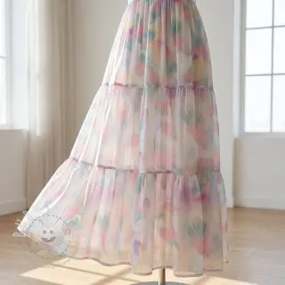 Baumwollstoff VOILE Feathers digital print