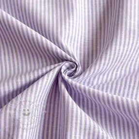 Leinen mit Baumwolle Stripe purple