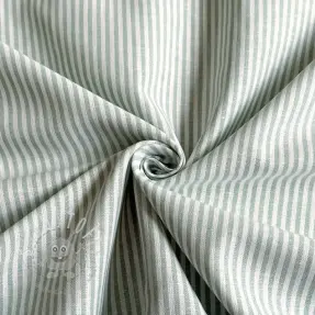 Leinen mit Baumwolle Stripe pastel green