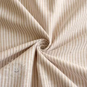 Leinen mit Baumwolle Stripe naturals