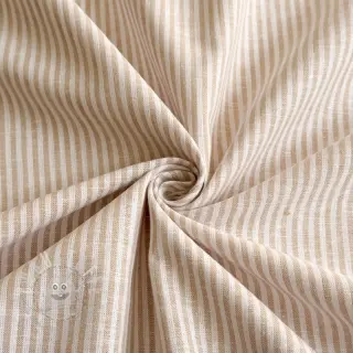 Leinen mit Baumwolle Stripe naturals