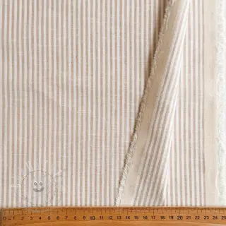 Leinen mit Baumwolle Stripe naturals