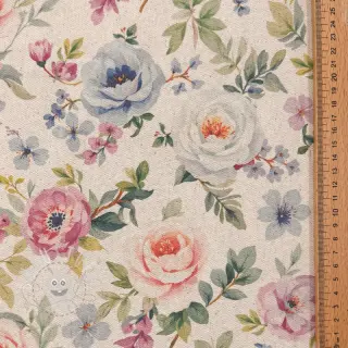 Dekostoff Linenlook Romance digital print