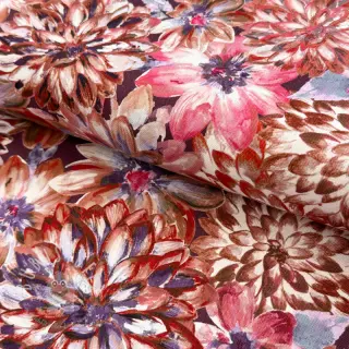 Dekostoff Peony orange digital print