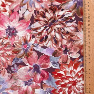 Dekostoff Peony orange digital print