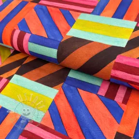 Dekostoff Stripes multi digital print