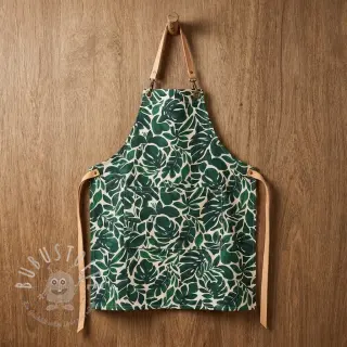 Dekostoff Big leaves green digital print