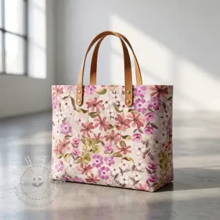 Dekostoff Floralia pink digital print