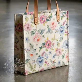 Dekostoff Linenlook Romance digital print