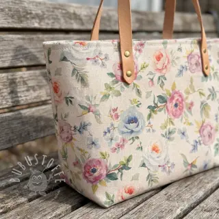 Dekostoff Linenlook Romance digital print