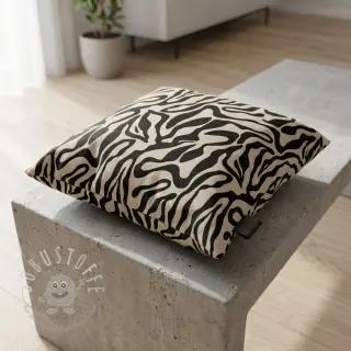 Dekostoff Linenlook Animal black