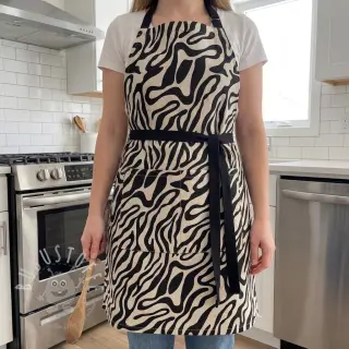 Dekostoff Linenlook Animal black