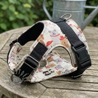 Dekostoff Linenlook Dog Dress Up