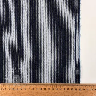 JEANS DENIM 8.5 OZ Small stripe dark blue