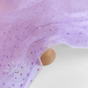Feintüll DOTS lilac