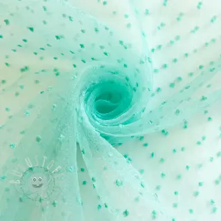 Feintüll DOTS mint