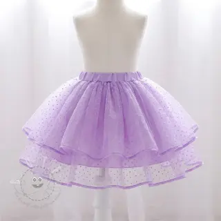 Feintüll DOTS lilac
