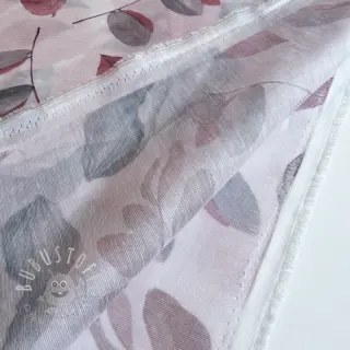 Lyocell mit Leinen und Seide Retro Flowers design B