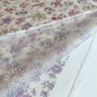 Lyocell mit Leinen und Seide Retro Flowers design C
