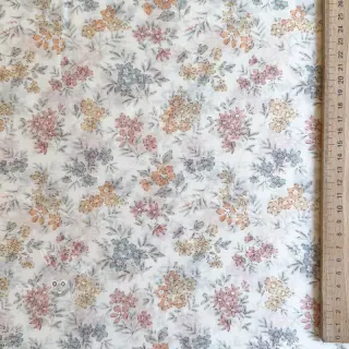 Lyocell mit Leinen und Seide Retro Flowers design E