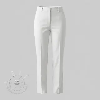 Baumwollstoff TWILL Mango white