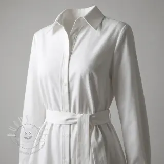 Baumwollstoff TWILL Mango white