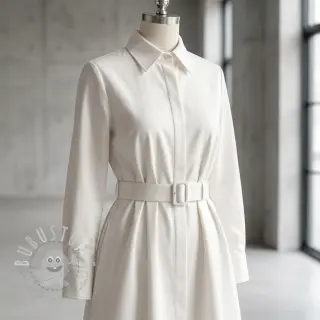 Baumwollstoff TWILL Mango off white