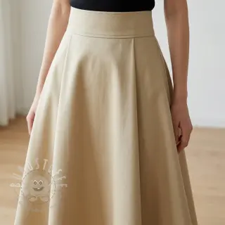 Baumwollstoff TWILL Mango light sand