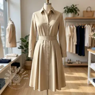 Baumwollstoff TWILL Mango light sand