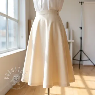 Baumwollstoff TWILL Mango ecru