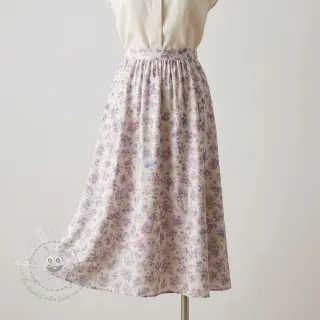 Lyocell mit Leinen und Seide Retro Flowers design C