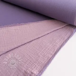 Double gauze/musselin DOUBLE FACE lavender