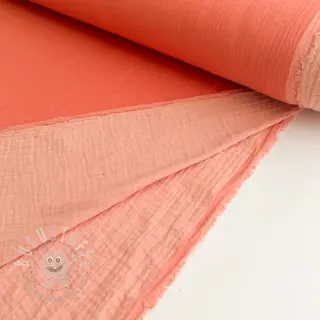 Double gauze/musselin DOUBLE FACE peach