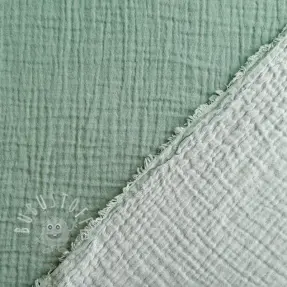 Double gauze/musselin DOUBLE FACE light mint