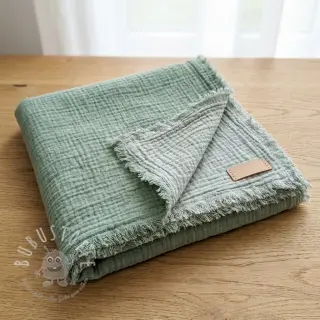 Double gauze/musselin DOUBLE FACE light mint
