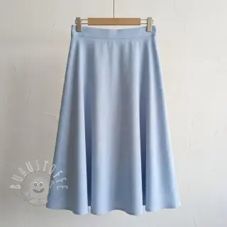 Viskosestoff leinen BUBBLY light old blue