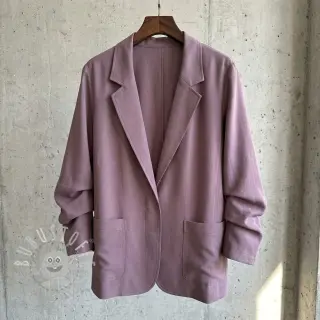 Viskosestoff leinen BUBBLY lavender