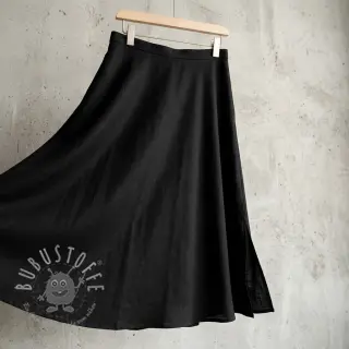 Viskosestoff leinen BUBBLY black