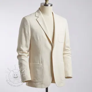 Viskosestoff leinen BUBBLY off white