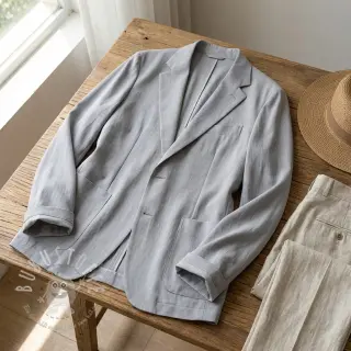Viskosestoff leinen BUBBLY light grey