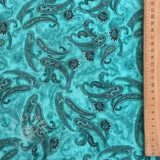 Viskosestoff RAYON POPLIN Paisley design C
