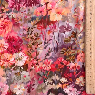 Viskosestoff RAYON POPLIN Blossoms design A