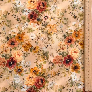 Viskosestoff RAYON POPLIN Flower sea design E