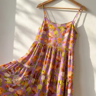 Viskosestoff RAYON POPLIN Fruity design C