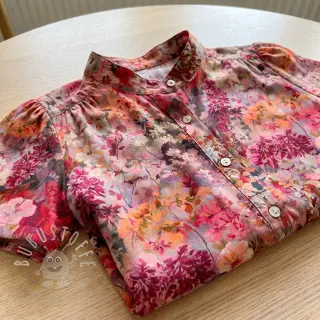Viskosestoff RAYON POPLIN Blossoms design A