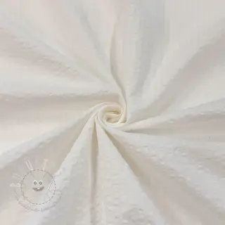 Baumwollstoff BUBBLE ecru