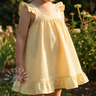 Baumwollstoff BUBBLE yellow