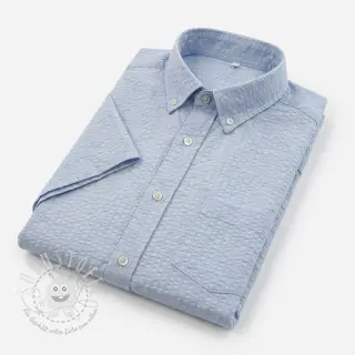 Baumwollstoff BUBBLE dusty blue
